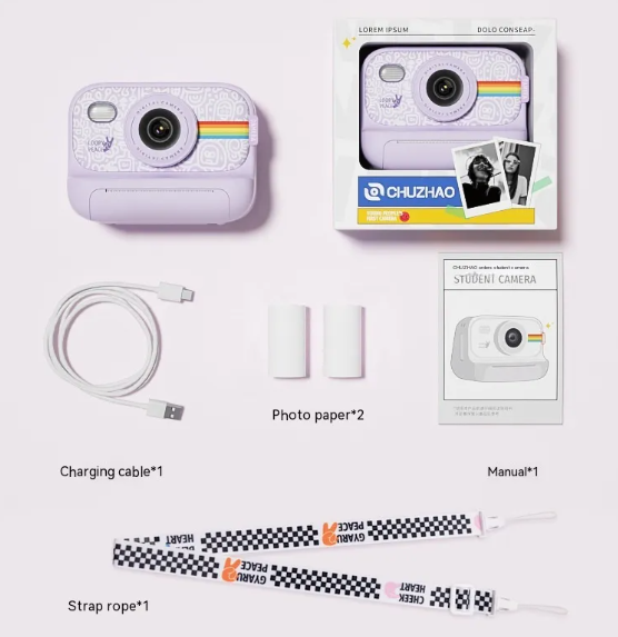 Camera Photo Printable Toy Student Digital Camera Baby Birthday Present