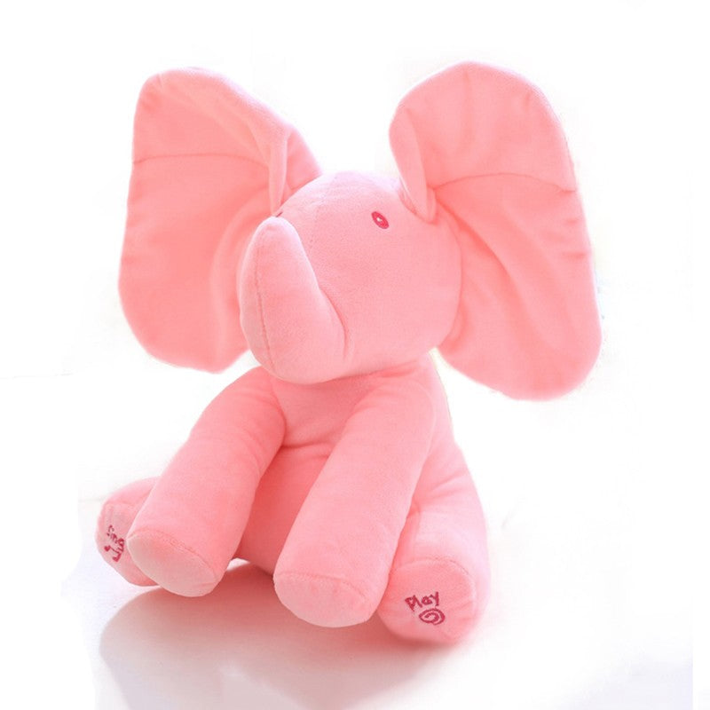Customizable Musical Plush Elephant for Kids