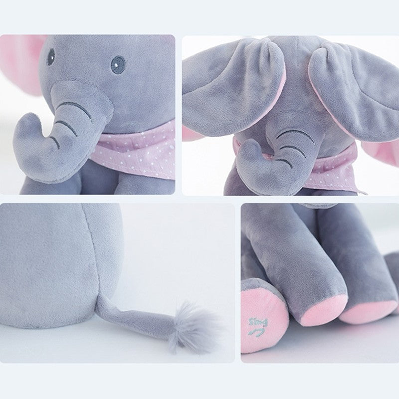 Customizable Musical Plush Elephant for Kids
