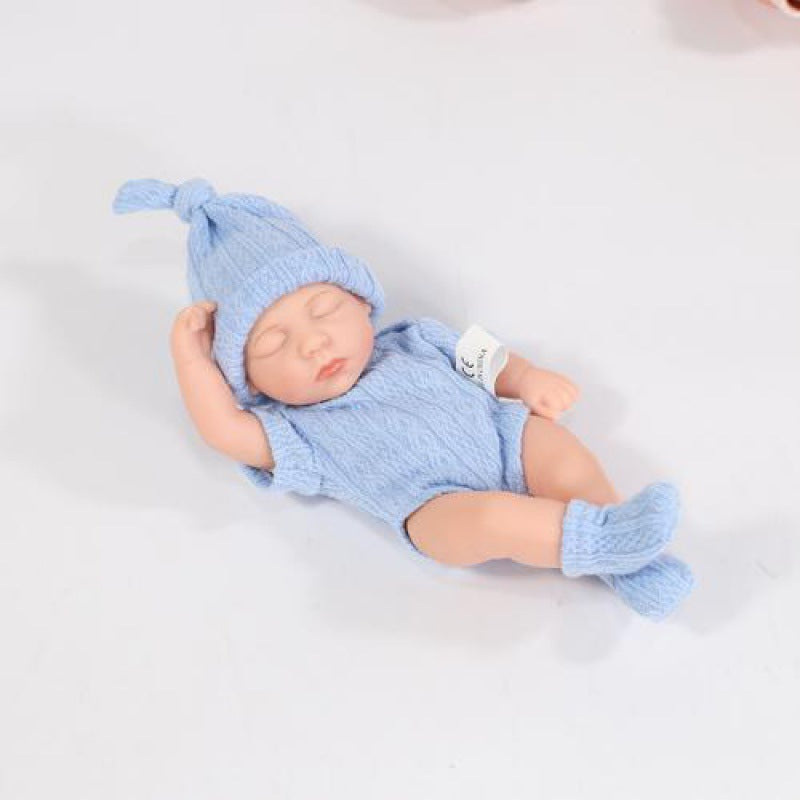 Mini Muñeca Bebé de Silicona Suave - Lindo Regalo para Niñas