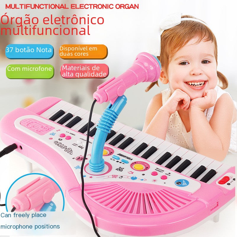 Kids' 37-Key Fun Keyboard with Mic