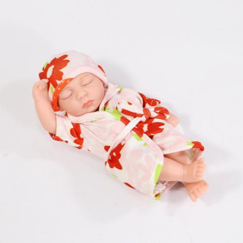 Mini Muñeca Bebé de Silicona Suave - Lindo Regalo para Niñas