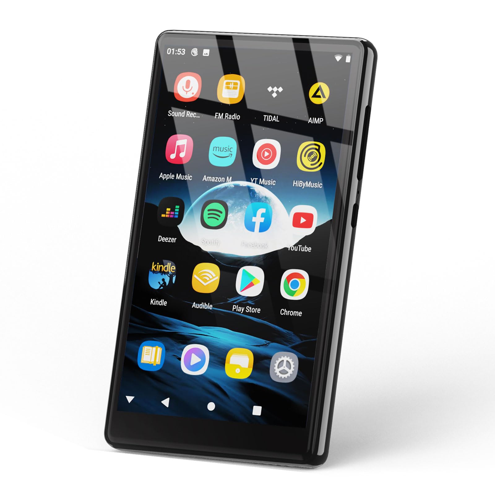 160GB MP3 Player with Bluetooth and WiFi 5" Android Portable MP4 Player Kids Player with Speakers HiFi Sound Music Player with Spotify Amazon Music YouTube Play Store
