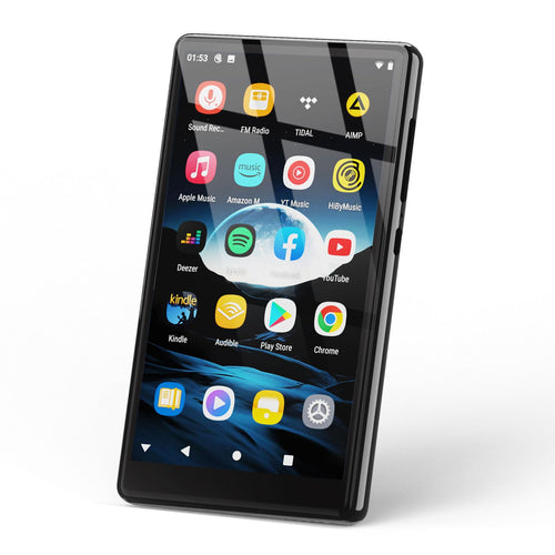 160GB MP3 Player with Bluetooth and WiFi 5" Android Portable MP4 Player Kids Player with Speakers HiFi Sound Music Player with Spotify Amazon Music YouTube Play Store