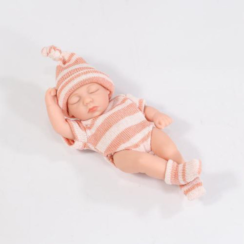 Mini Muñeca Bebé de Silicona Suave - Lindo Regalo para Niñas